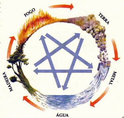 Os 5 Movimentos - Água Fogo Madeira Metal Terra 